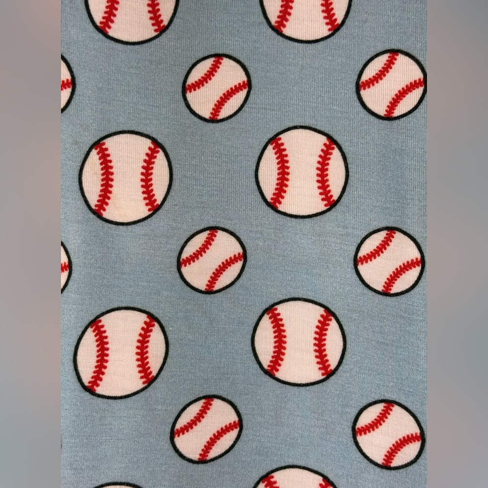 DREAM JAMMS Baby Girl Bamboo Baseball Skirted Onesie Dress- 12-18M - Picture 2 of 3